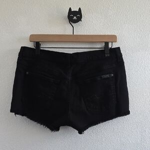 7FAM Cut Off Shorts Black Size 29